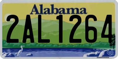 AL license plate 2AL1264