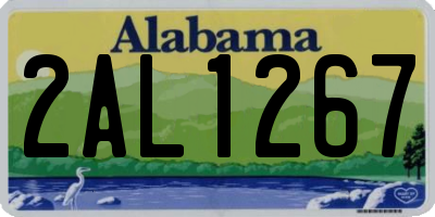 AL license plate 2AL1267