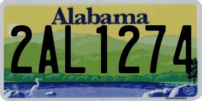 AL license plate 2AL1274