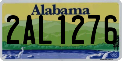 AL license plate 2AL1276