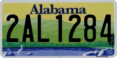 AL license plate 2AL1284