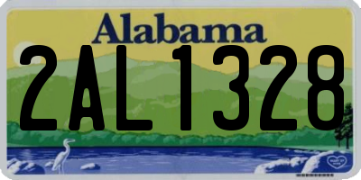 AL license plate 2AL1328