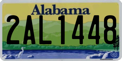 AL license plate 2AL1448
