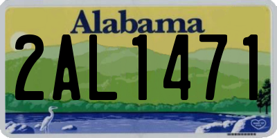 AL license plate 2AL1471