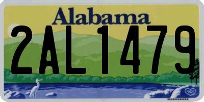 AL license plate 2AL1479