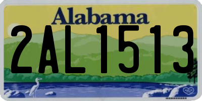 AL license plate 2AL1513