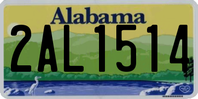 AL license plate 2AL1514
