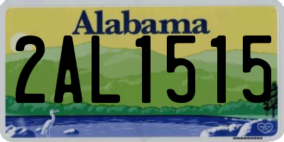 AL license plate 2AL1515