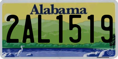 AL license plate 2AL1519