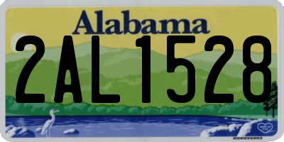 AL license plate 2AL1528