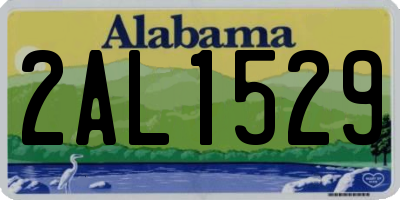 AL license plate 2AL1529