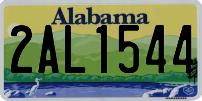 AL license plate 2AL1544