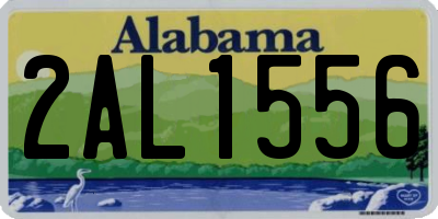 AL license plate 2AL1556