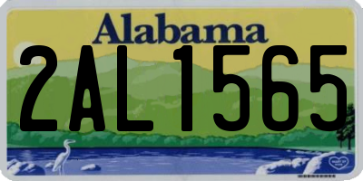 AL license plate 2AL1565