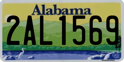 AL license plate 2AL1569