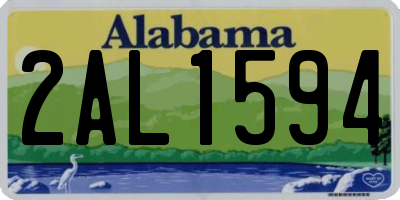 AL license plate 2AL1594