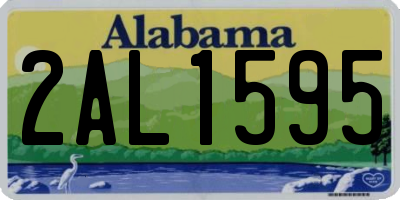 AL license plate 2AL1595