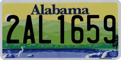 AL license plate 2AL1659