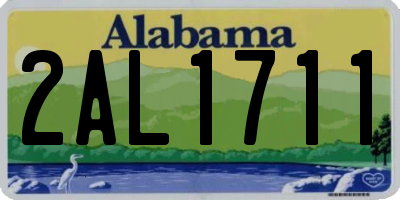 AL license plate 2AL1711