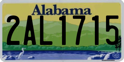 AL license plate 2AL1715