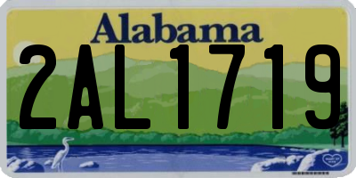 AL license plate 2AL1719