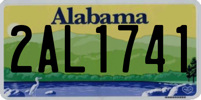 AL license plate 2AL1741