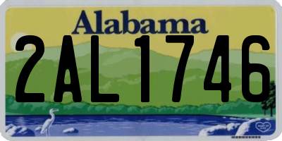 AL license plate 2AL1746