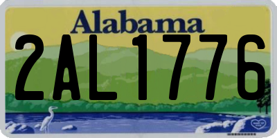 AL license plate 2AL1776