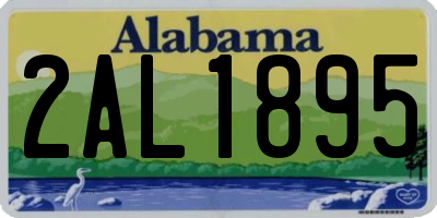 AL license plate 2AL1895