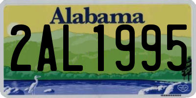 AL license plate 2AL1995
