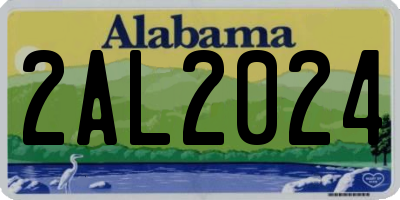 AL license plate 2AL2024