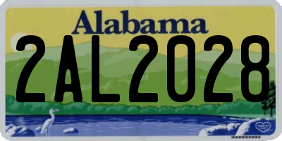 AL license plate 2AL2028