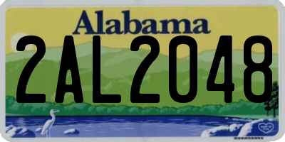 AL license plate 2AL2048