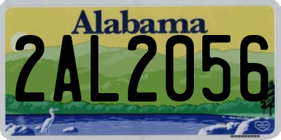 AL license plate 2AL2056