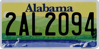 AL license plate 2AL2094