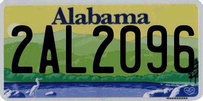 AL license plate 2AL2096