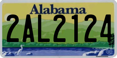 AL license plate 2AL2124