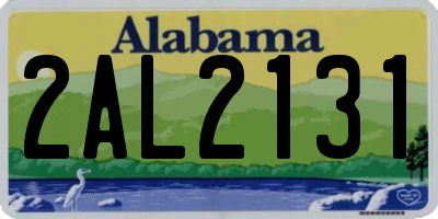 AL license plate 2AL2131