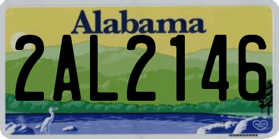 AL license plate 2AL2146