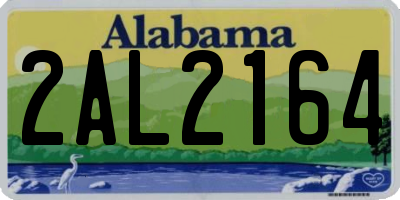 AL license plate 2AL2164