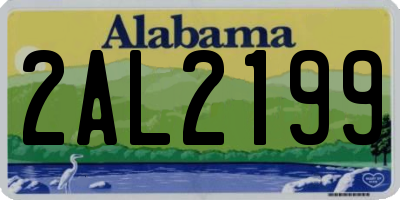 AL license plate 2AL2199
