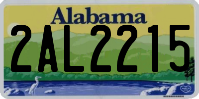 AL license plate 2AL2215