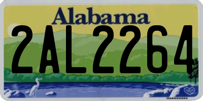 AL license plate 2AL2264