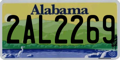 AL license plate 2AL2269