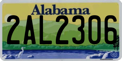 AL license plate 2AL2306