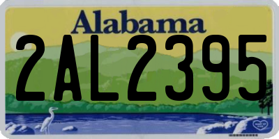 AL license plate 2AL2395
