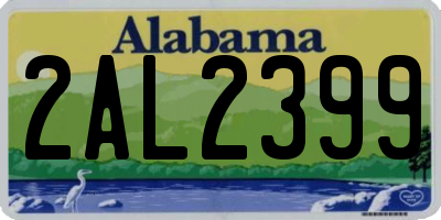 AL license plate 2AL2399