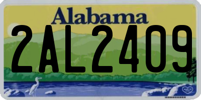 AL license plate 2AL2409
