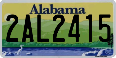 AL license plate 2AL2415