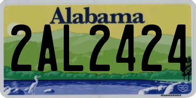 AL license plate 2AL2424